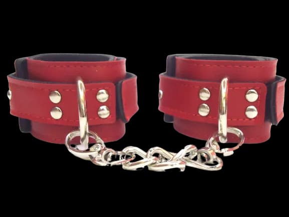 Deri Kırmızı Kelepçe