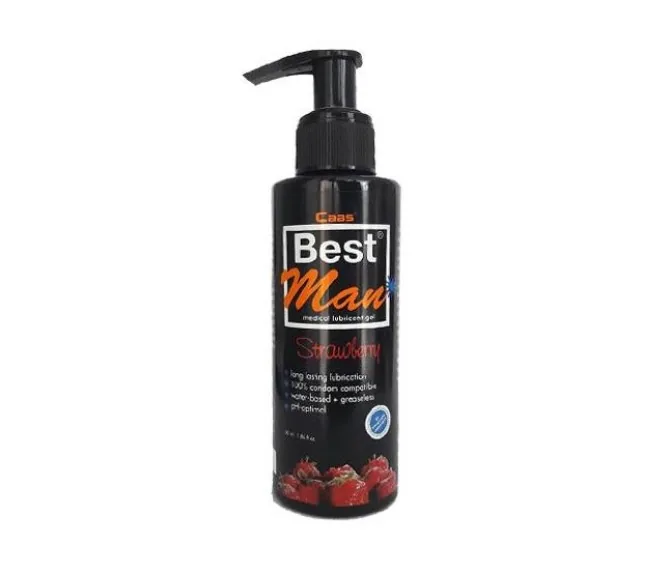 Best Man 150ML Büyük Boy Çilekli Lubricant Jel
